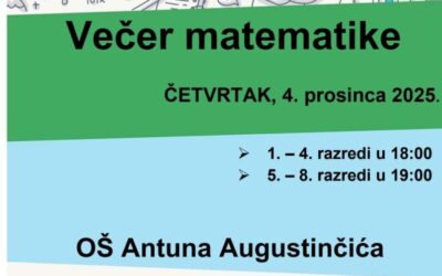 Večer matematike u OŠ Antuna Augustinčića